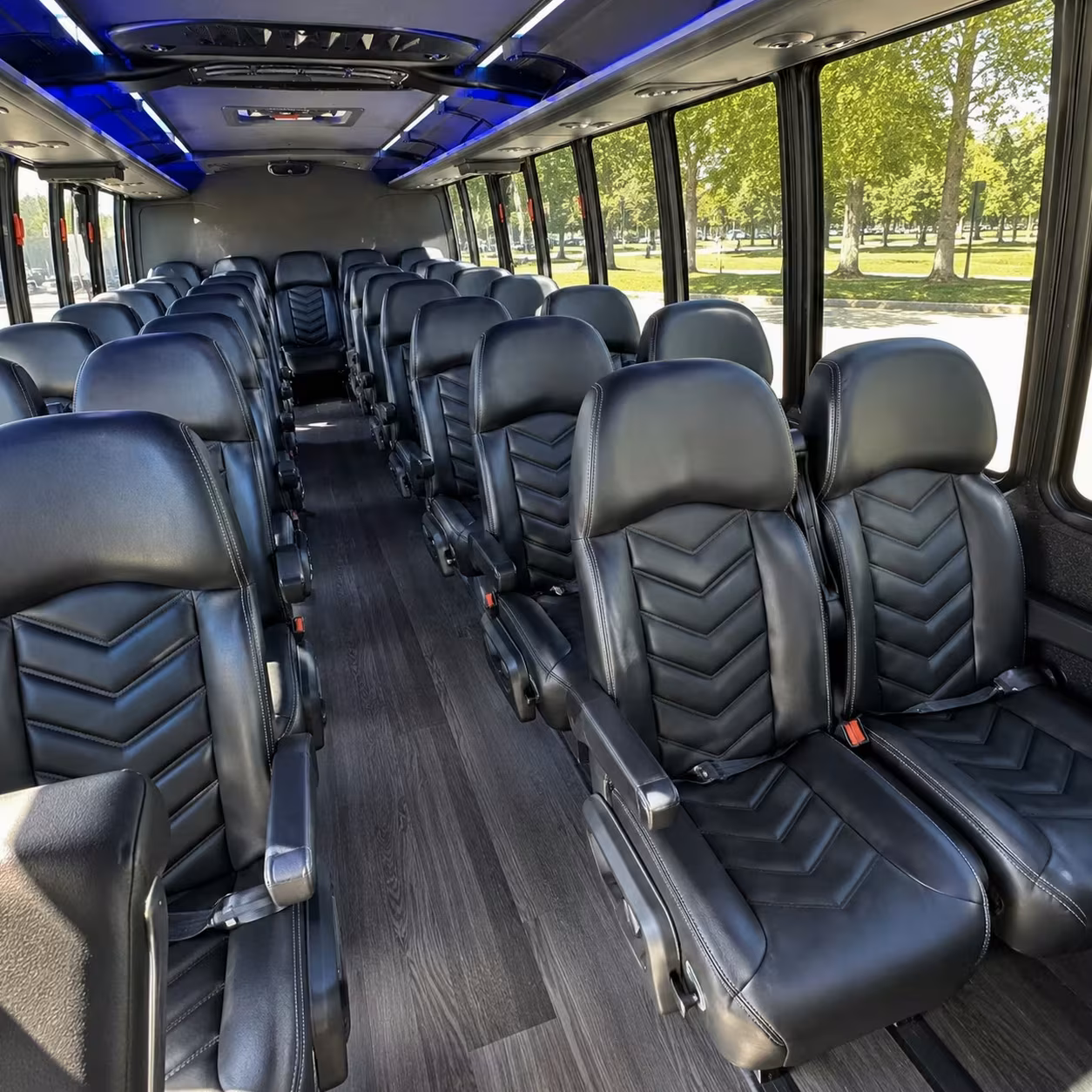 25 passenger minibus inside