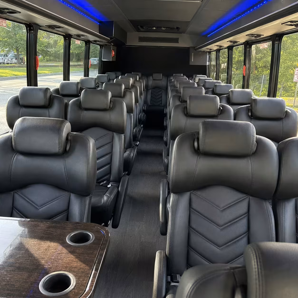 28 passenger minibus interior