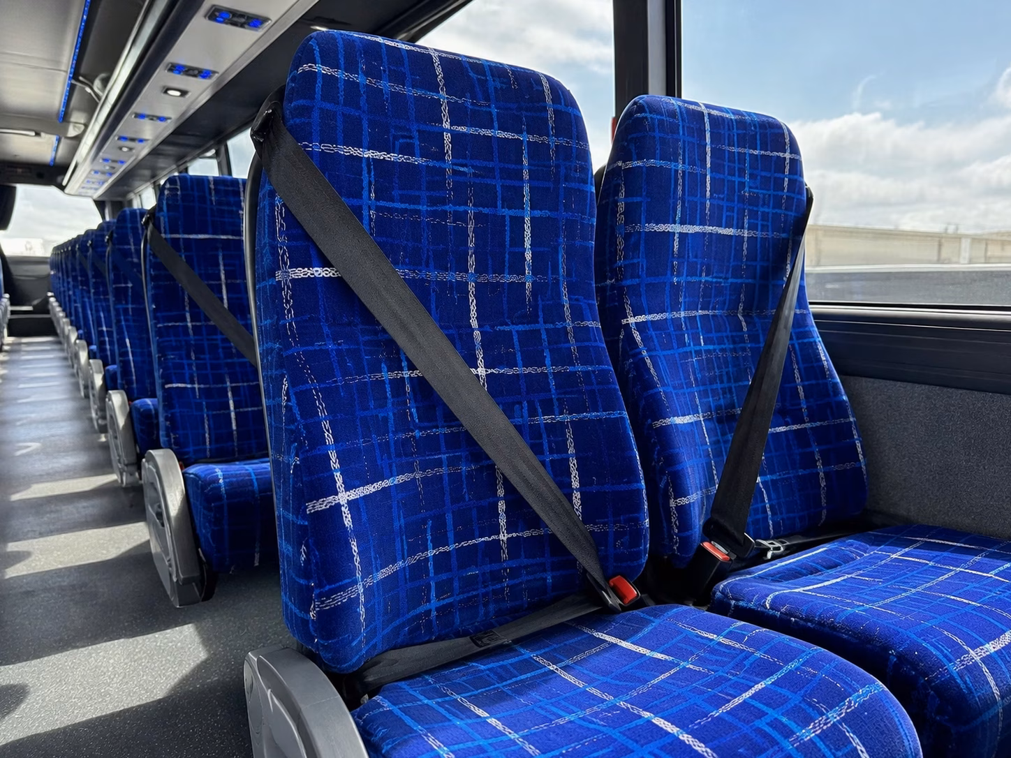 waterbury charter bus interior