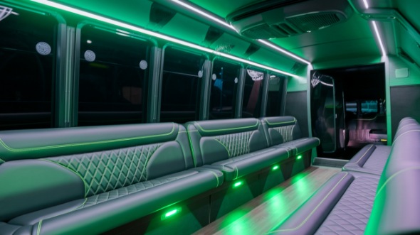 party bus rental interior waterbury