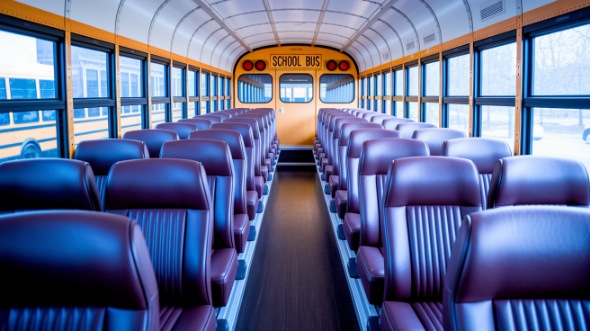 school bus rental interior waterbury