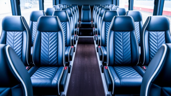 waterbury 18 passenger minibus inside