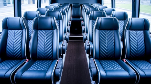 waterbury 25 passenger minibus inside