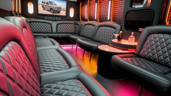 waterbury party bus rental inside
