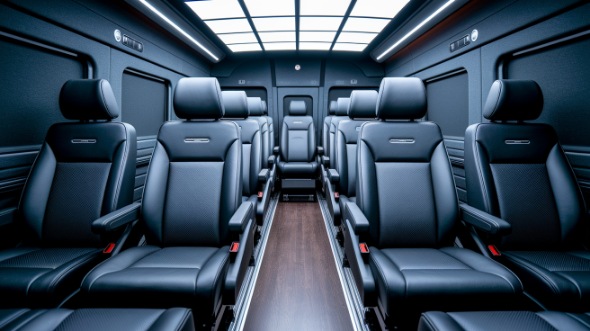 waterbury sprinter van with driver interior